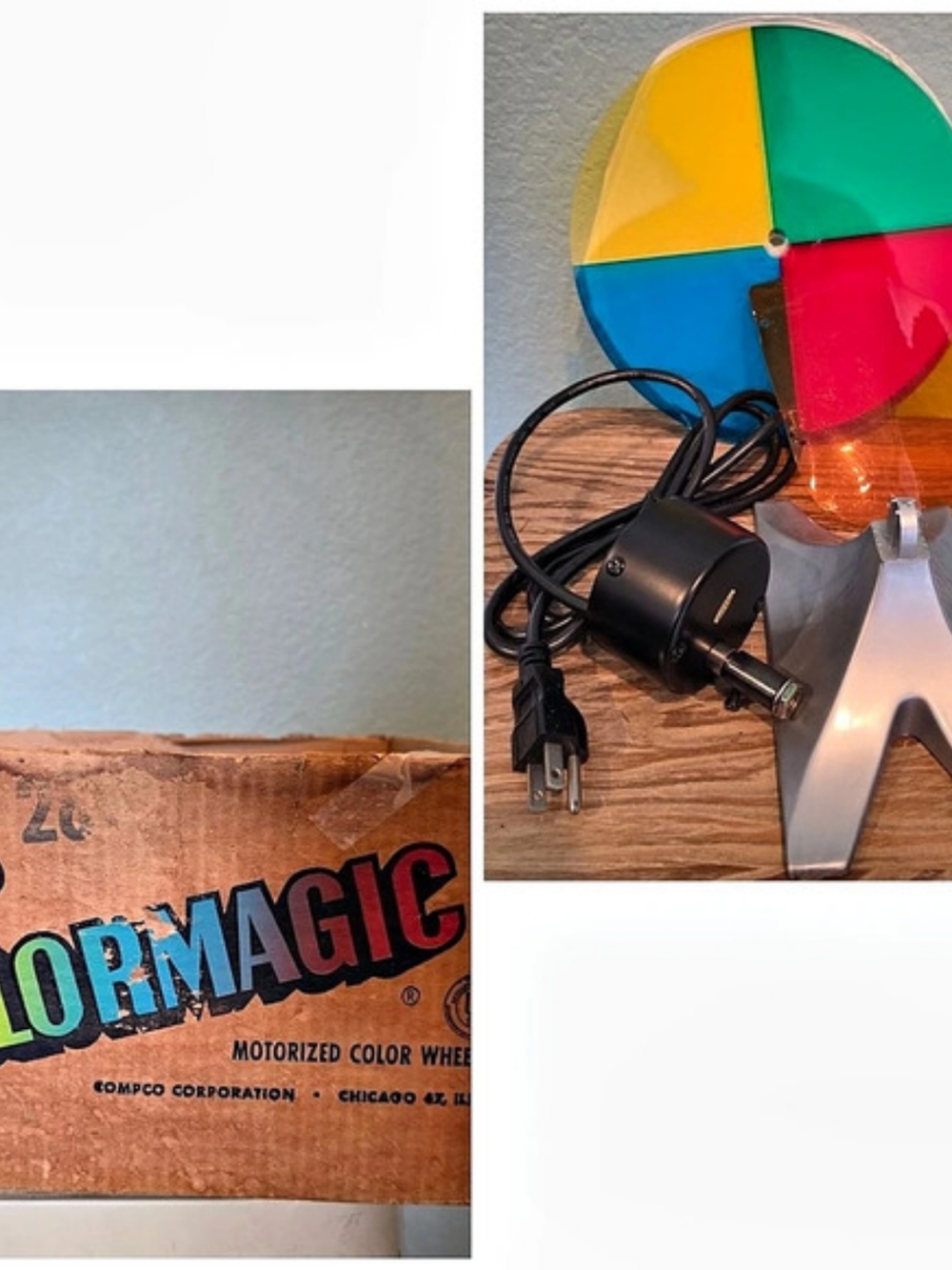 Compco ColorMagic Motorized Color Wheel Decor Multicolor